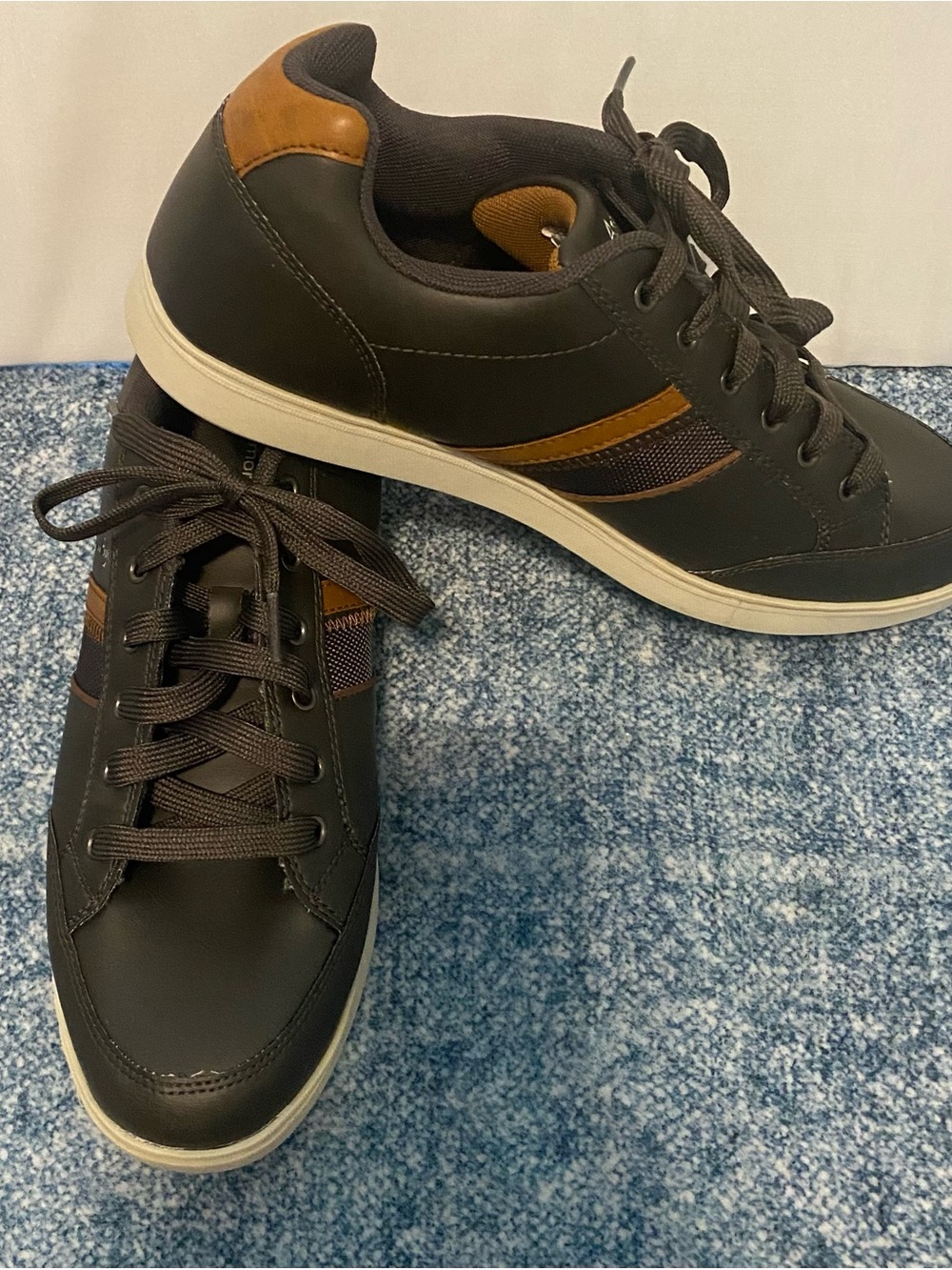American Eagle Outfitters Dark Brown Sneakers with Tan Accents